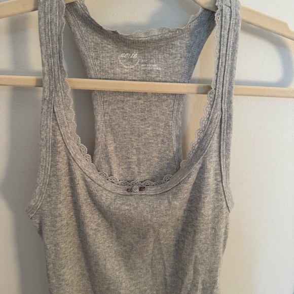 AERIE easy does it grey tank NWT - Picture 3 of 6